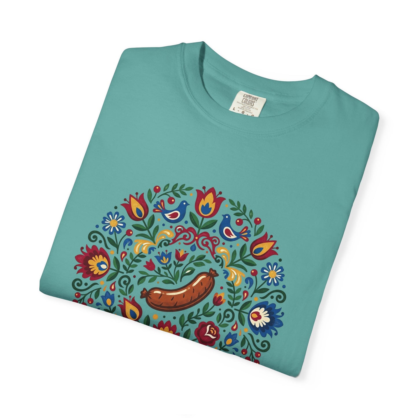 Small Town USA Chicopee MA Folk Art Polish Sausage T-Shirt