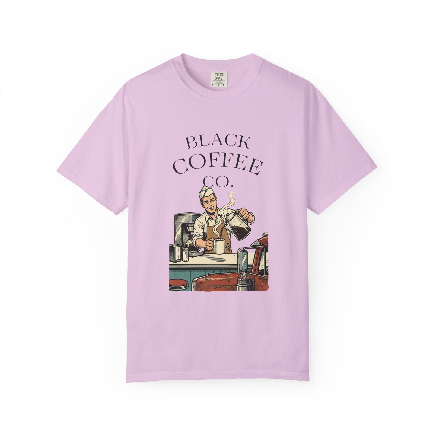 Black Coffee Co. T-Shirt — Vintage Barista Cafe Graphic Tee