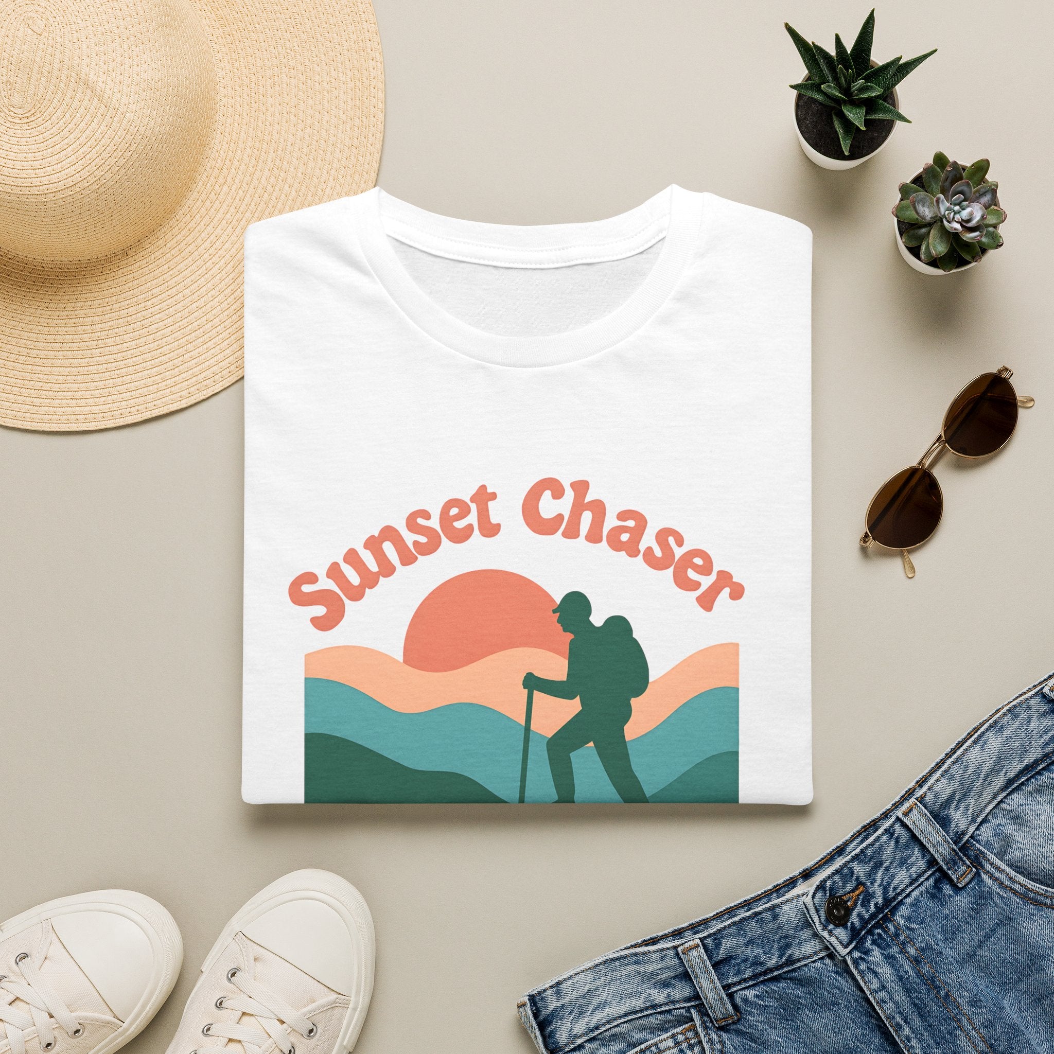 Hiker on Sunset Trail T-Shirt