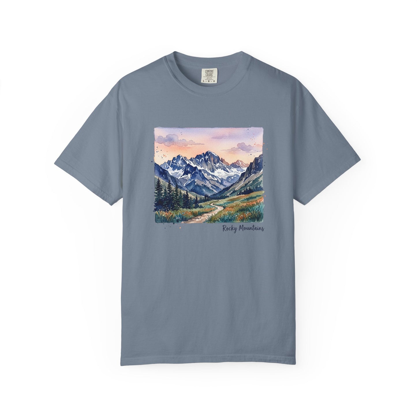Rocky Mountains Watercolor T-Shirt