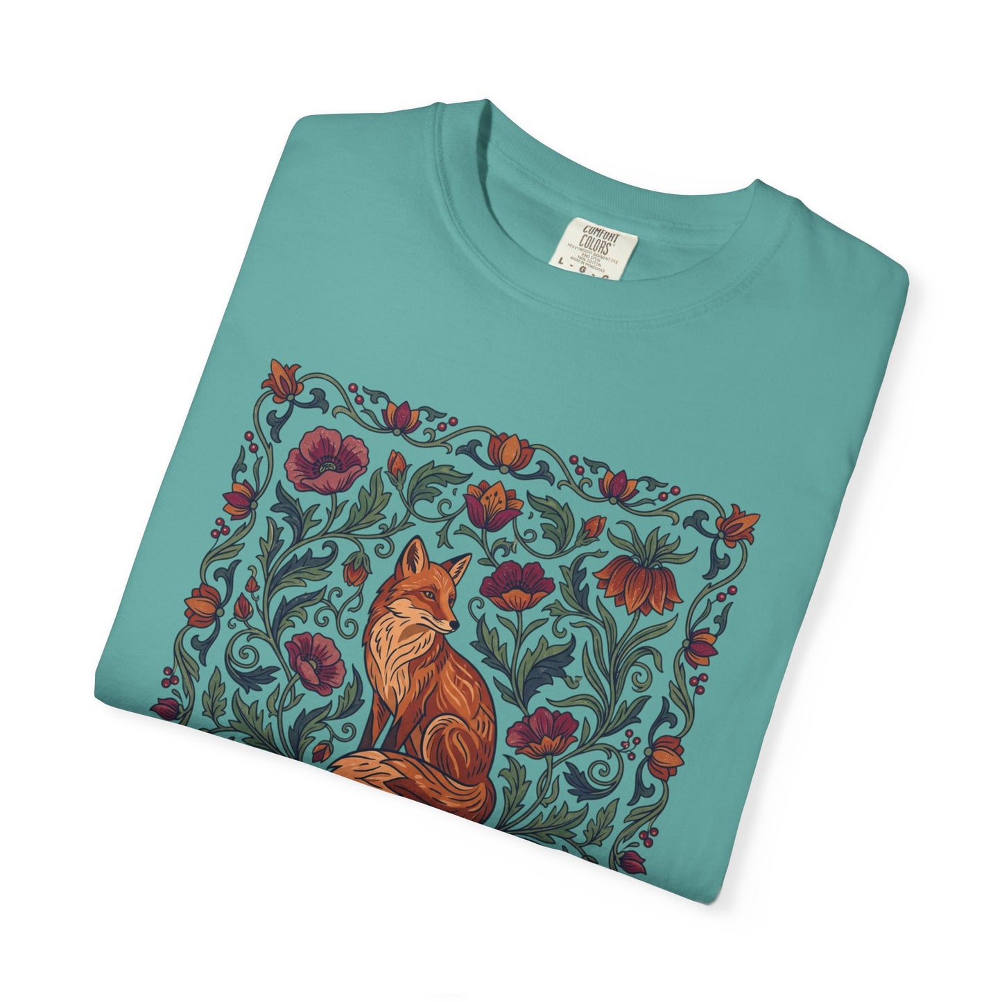 Fox Floral T-Shirt — Vintage Botanical Fox Graphic Tee