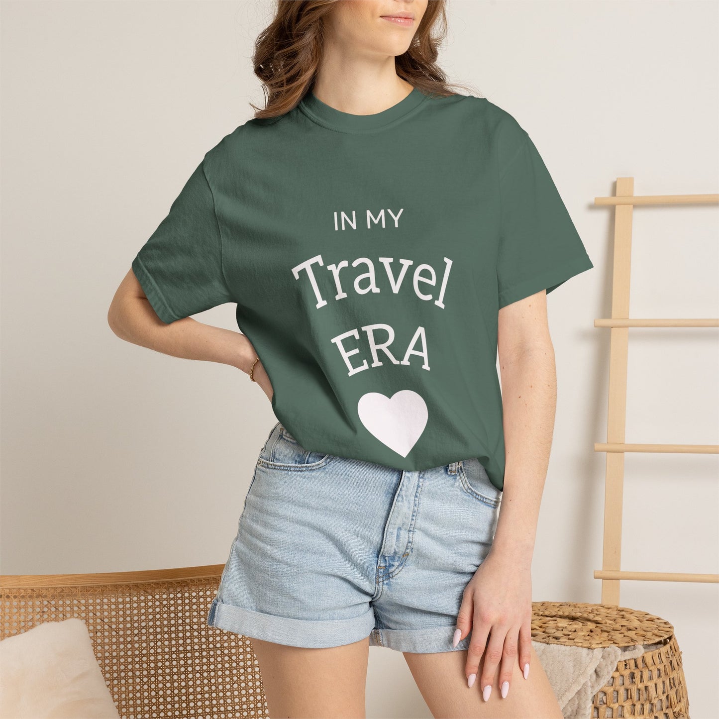 Travel Era T-Shirt — "In My Travel Era" Vintage Heart Tee for Travelers