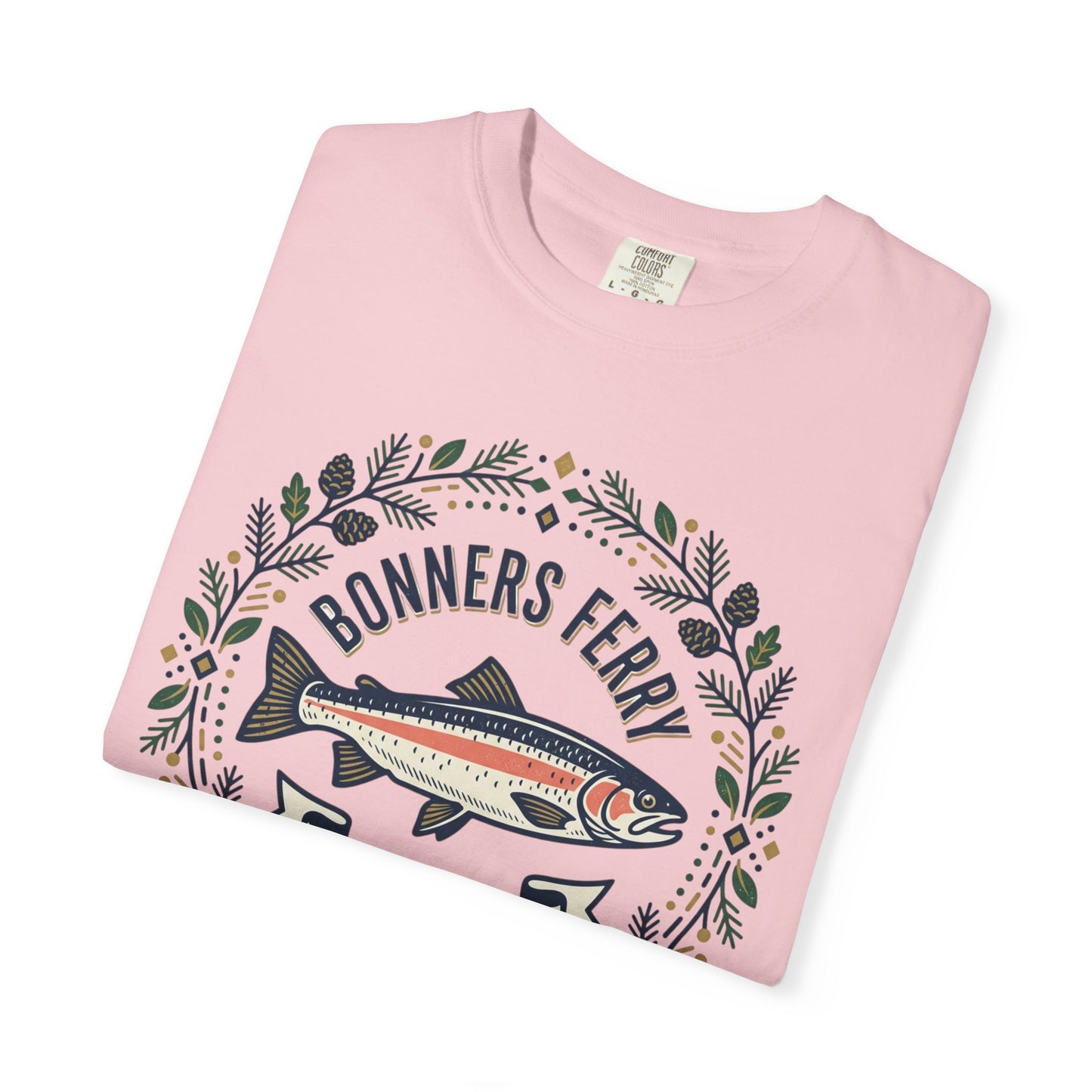 Idaho Bonners Ferry Trout T-Shirt — Vintage Fishing Graphic