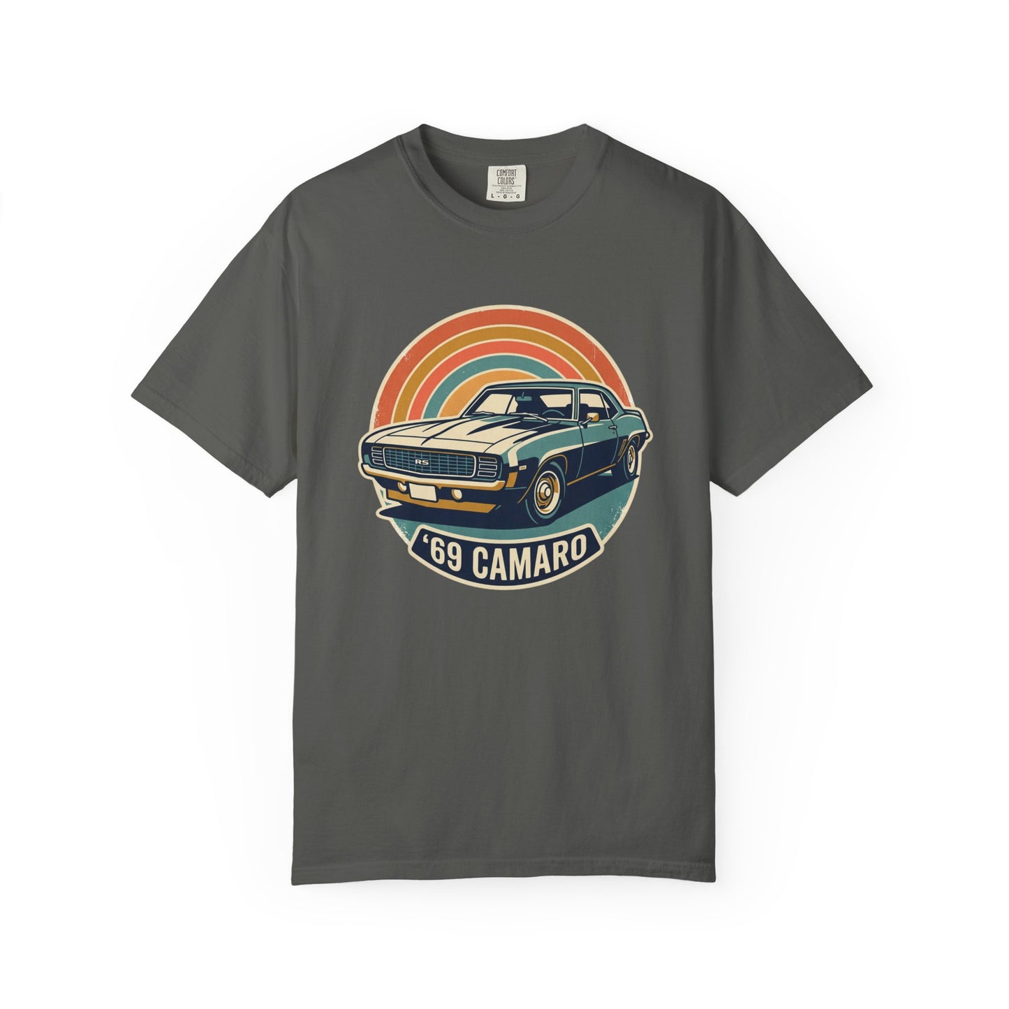 '69 Camaro Retro Muscle Car T-Shirt — Vintage Sunset Classic Car Tee