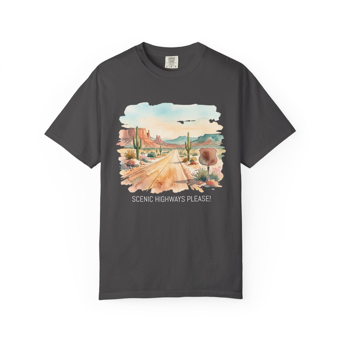 Scenic Highways Please! T-Shirt — Floral Travel Roadtrip Tee or