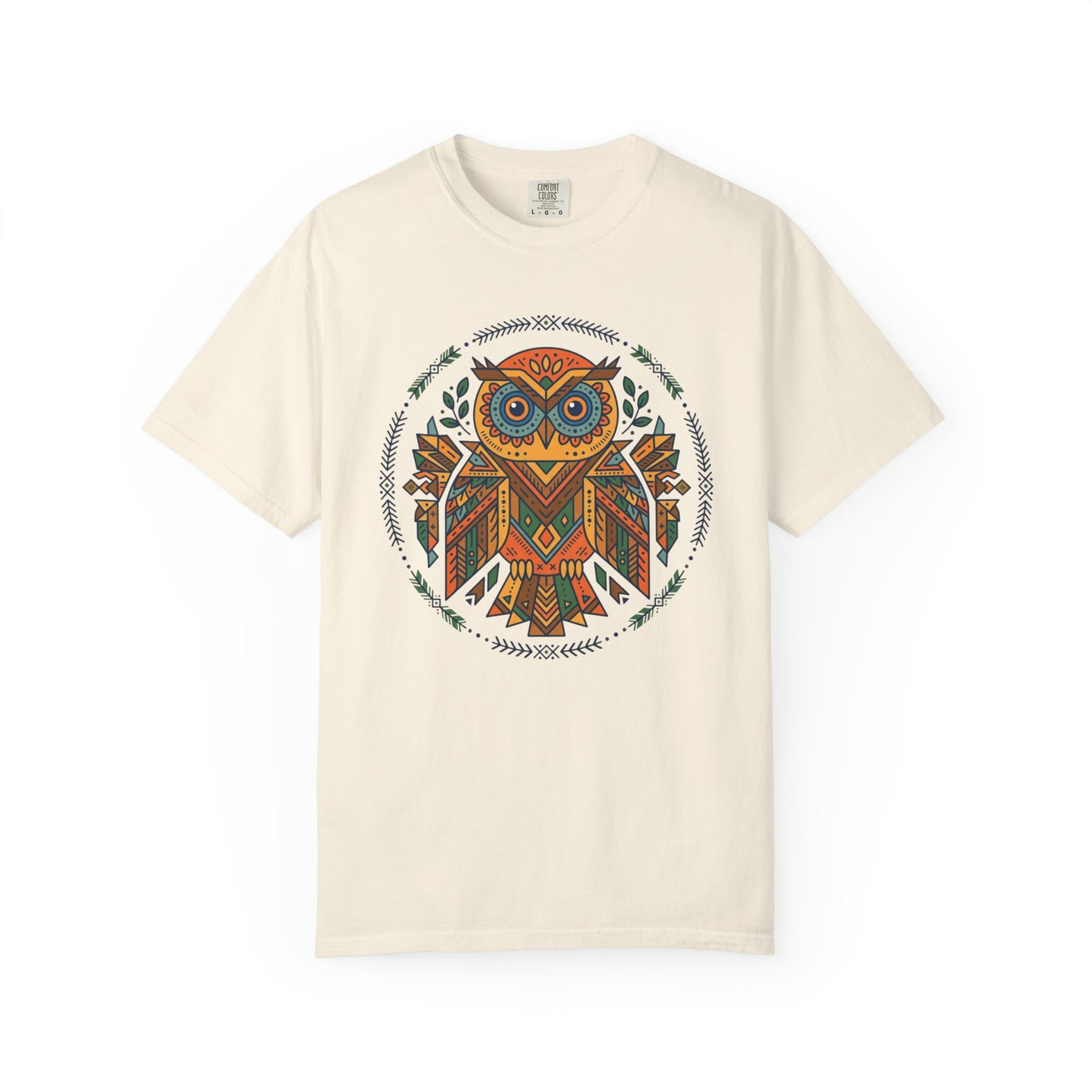 Boho Tribal Owl T-Shirt — Geometric Owl Graphic Tee