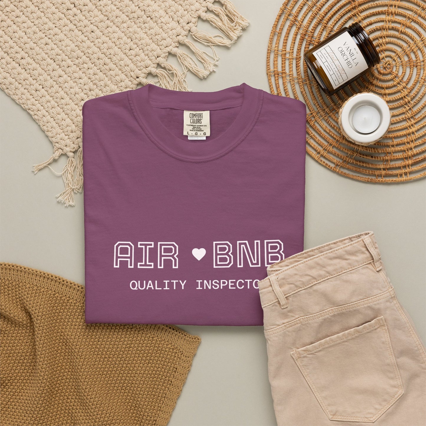 Air BNB Quality Inspector T-Shirt — Vintage Crewneck Tee for Hosts & Travelers