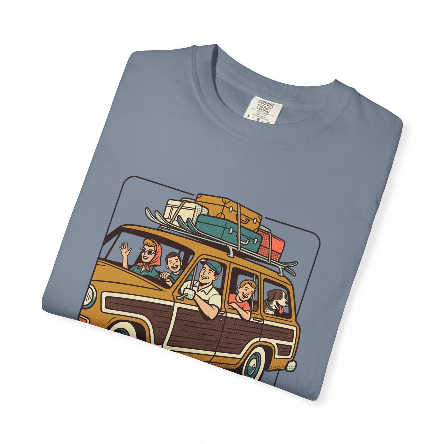 Vacation! Vintage Woodie Road Trip T-Shirt