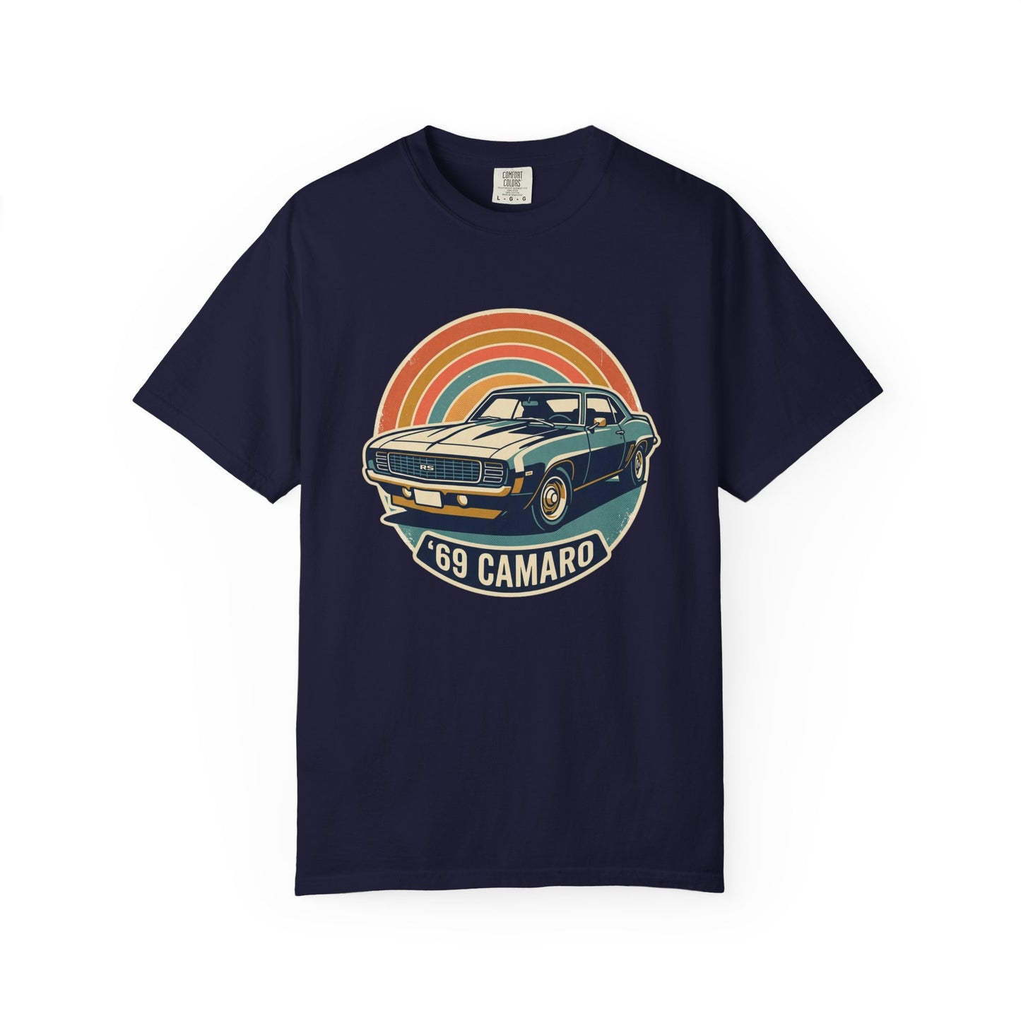 '69 Camaro Retro Muscle Car T-Shirt — Vintage Sunset Classic Car Tee