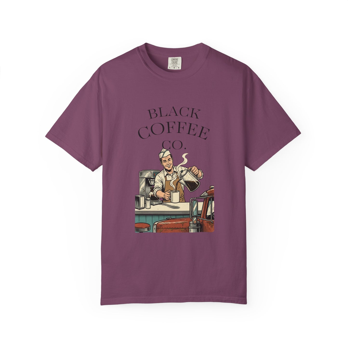 Black Coffee Co. T-Shirt — Vintage Barista Cafe Graphic Tee