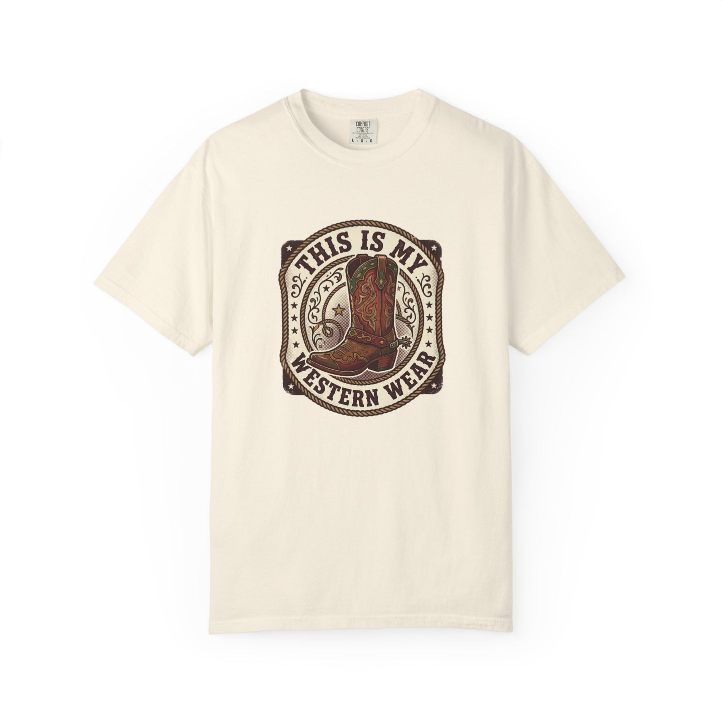 Western Boots Graphic T-Shirt — "This Is My Western Wear" Cowboy Tee