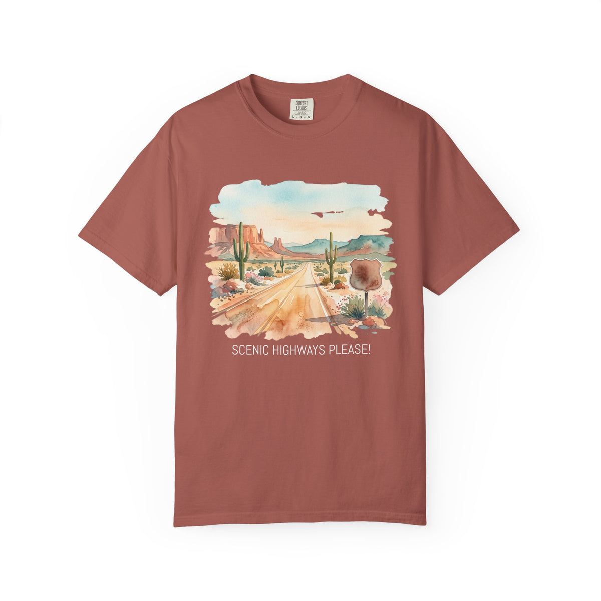 Scenic Highways Please! T-Shirt — Floral Travel Roadtrip Tee or