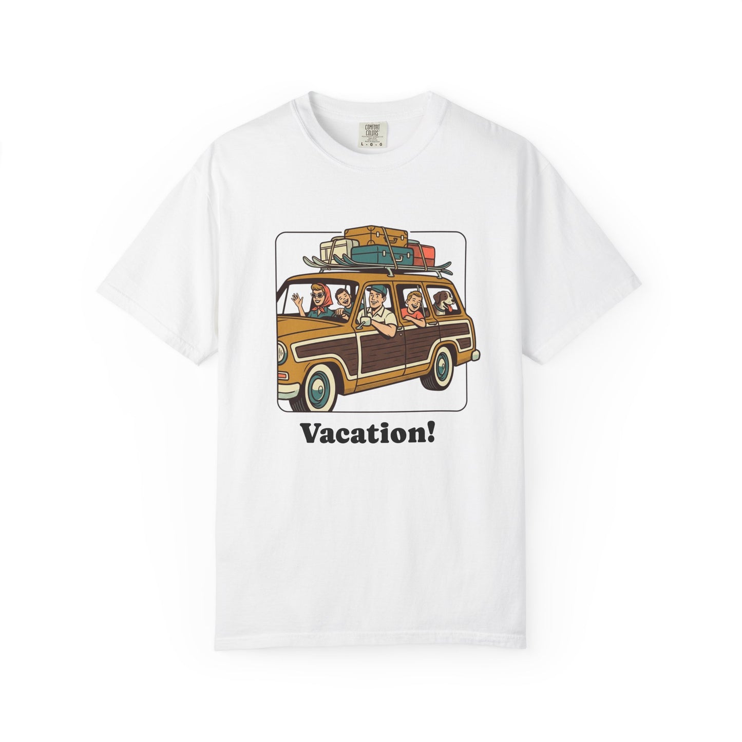 Vacation! Vintage Woodie Road Trip T-Shirt