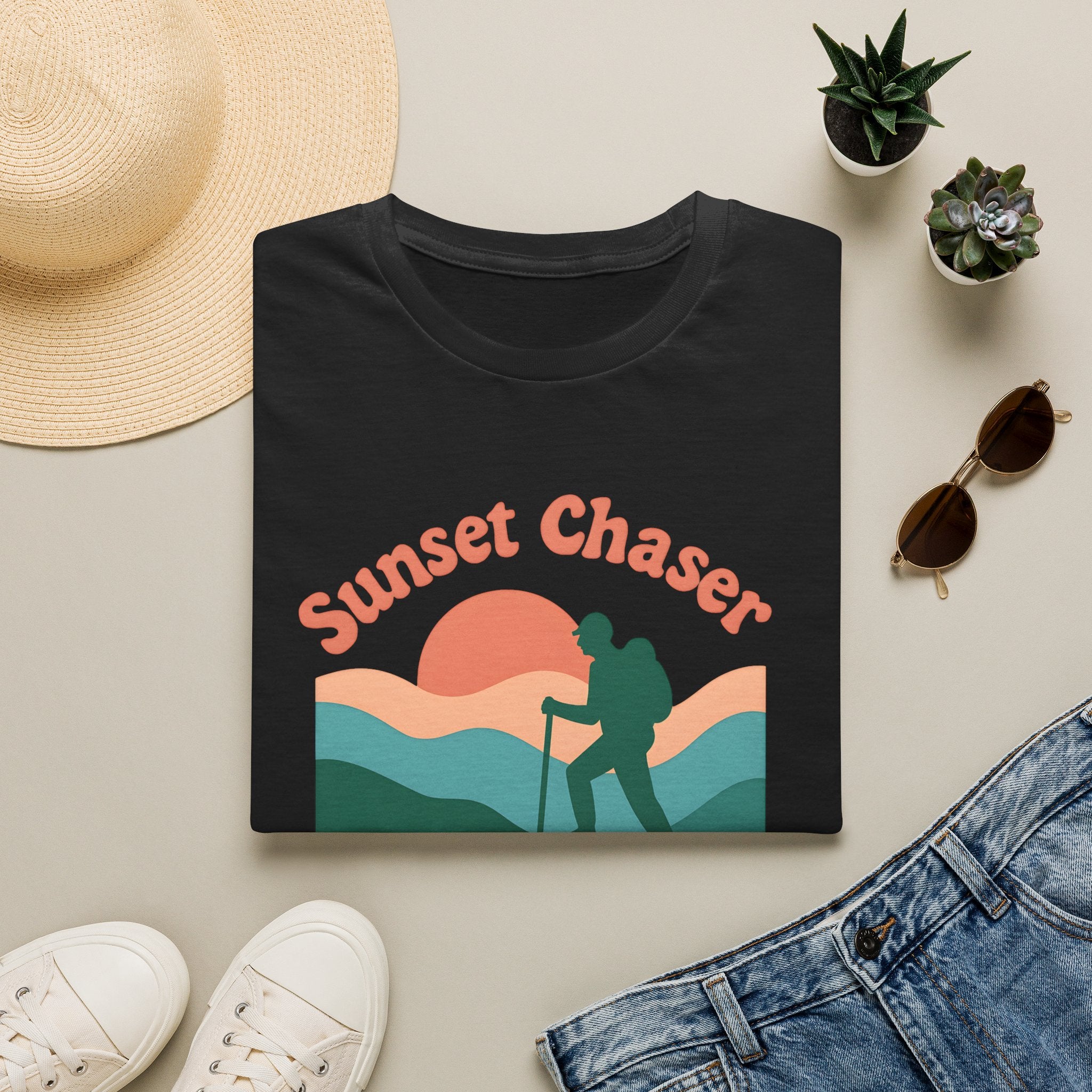 Hiker on Sunset Trail T-Shirt