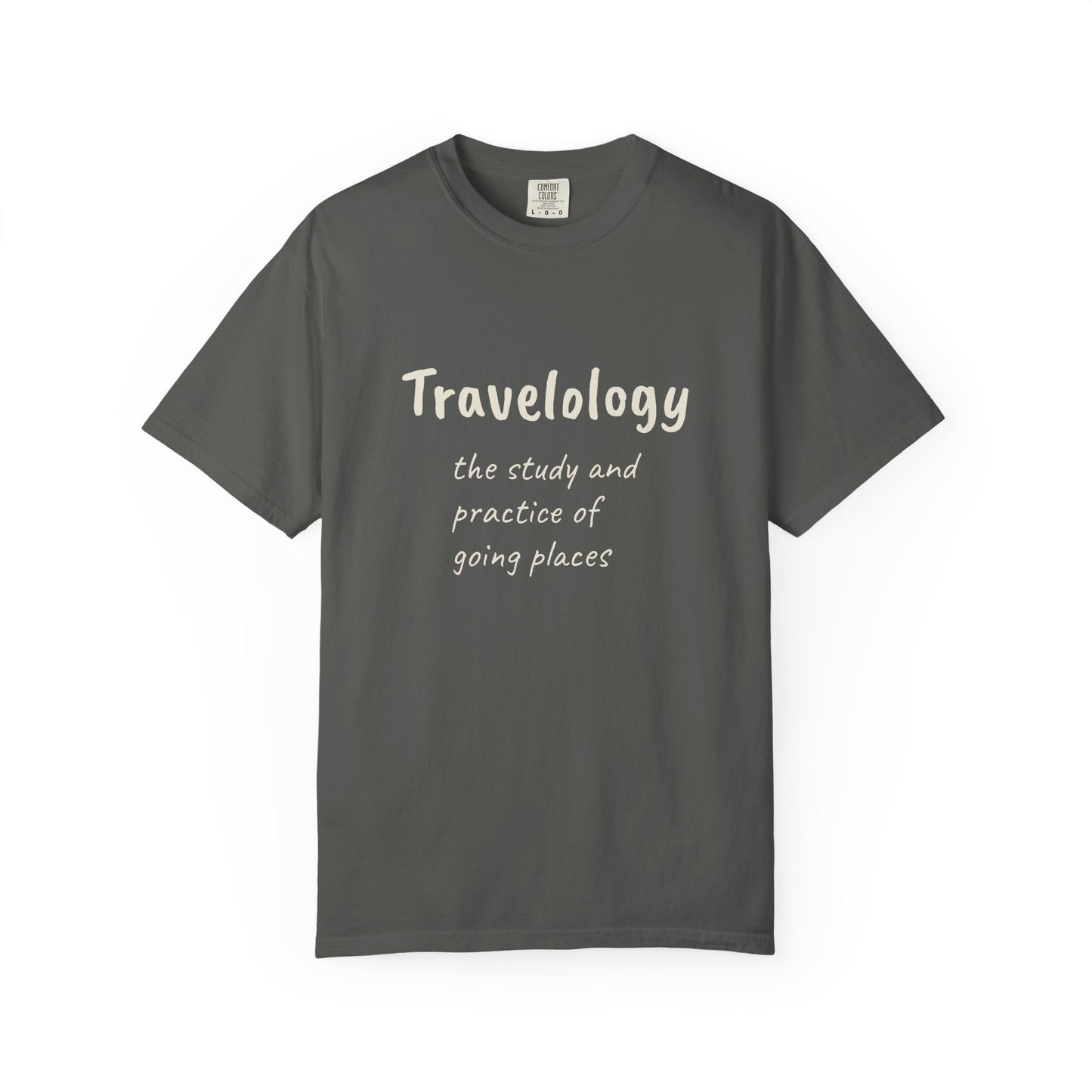 Travelology T-Shirt — "the study and practice of going places" Travel Tee