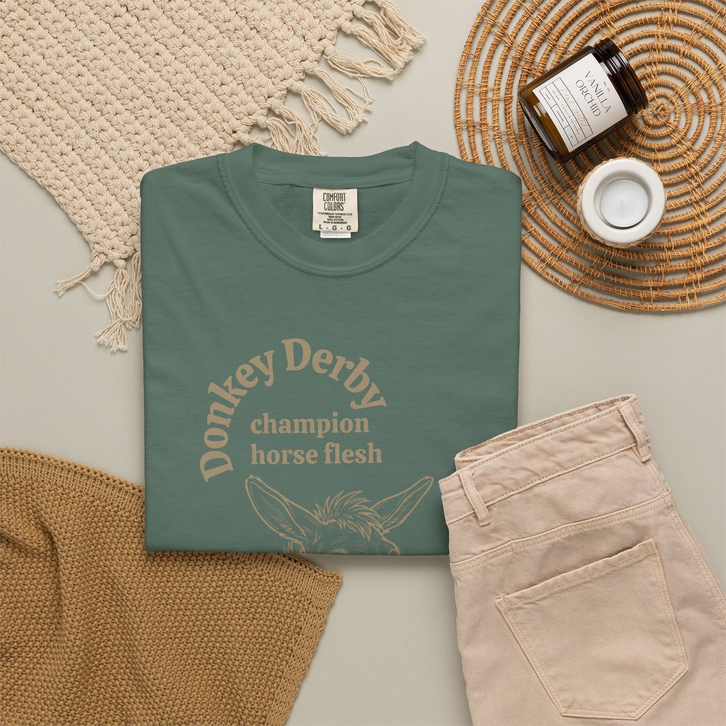 Donkey Derby Hee-Haw Graphic T-Shirt — Vintage Farm Animal Tee