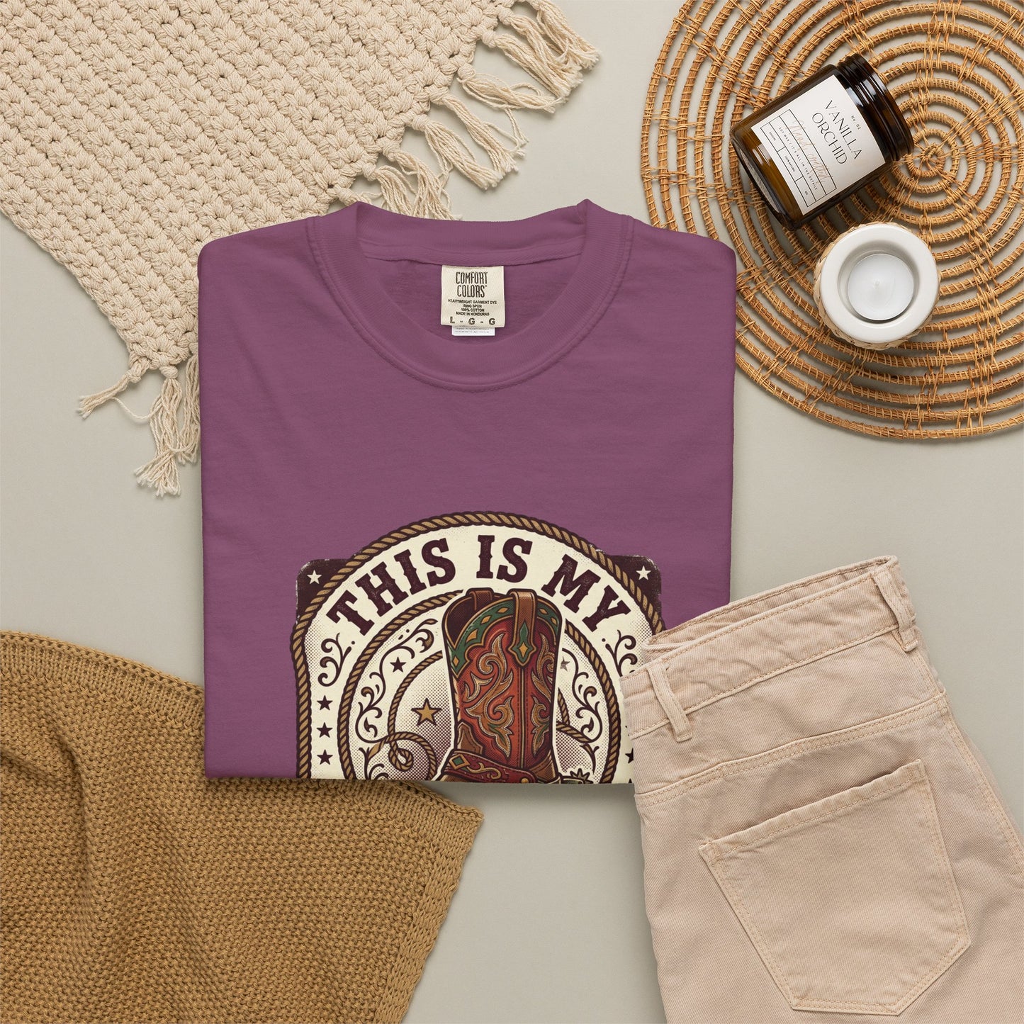 Western Boots Graphic T-Shirt — "This Is My Western Wear" Cowboy Tee