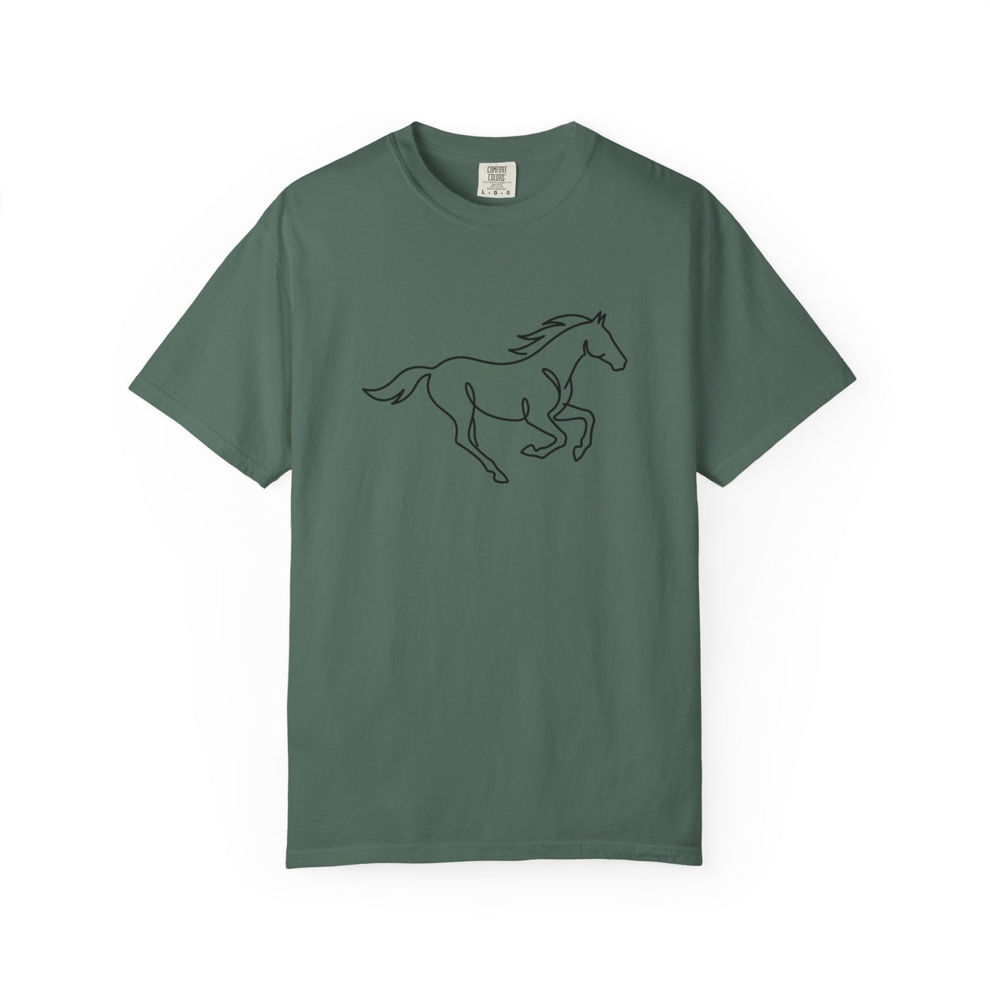 Running Horse Outline T-Shirt