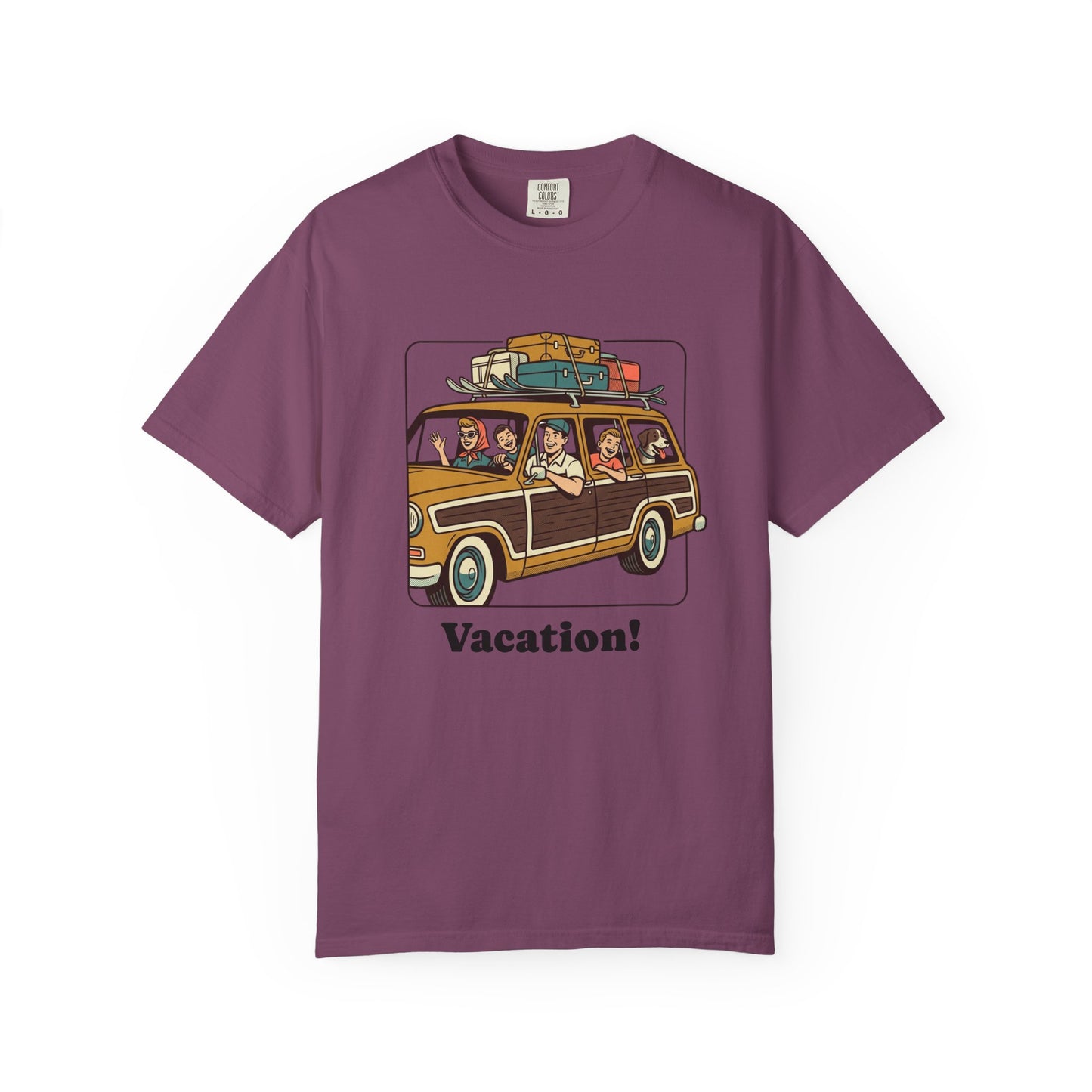 Vacation! Vintage Woodie Road Trip T-Shirt