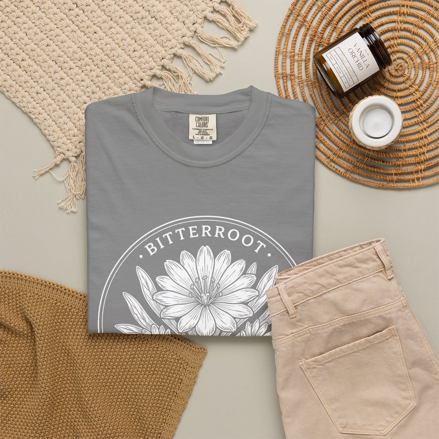 Bitterroot Montana State Flower T-Shirt — Vintage Botanical Tee