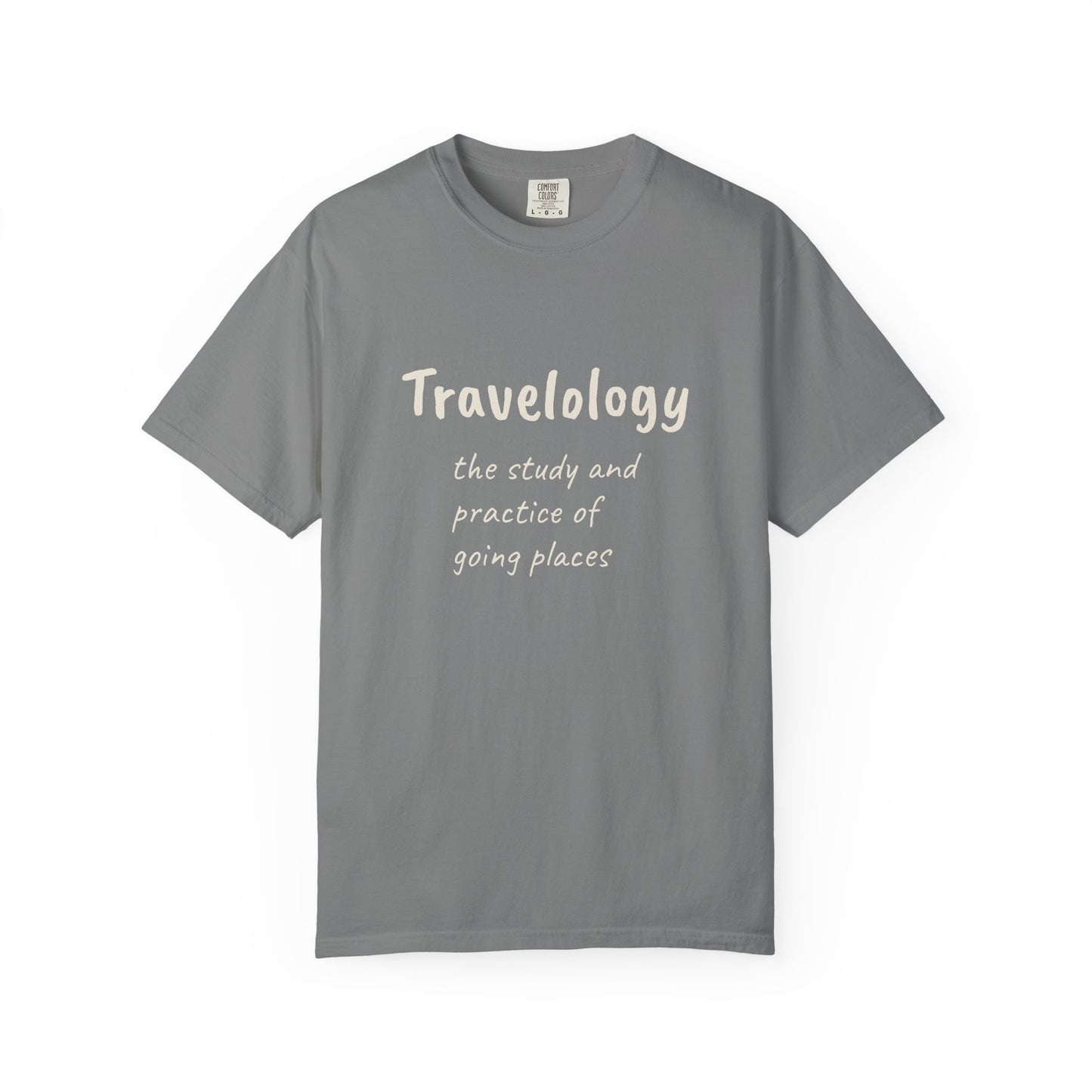 Travelology T-Shirt — "the study and practice of going places" Travel Tee