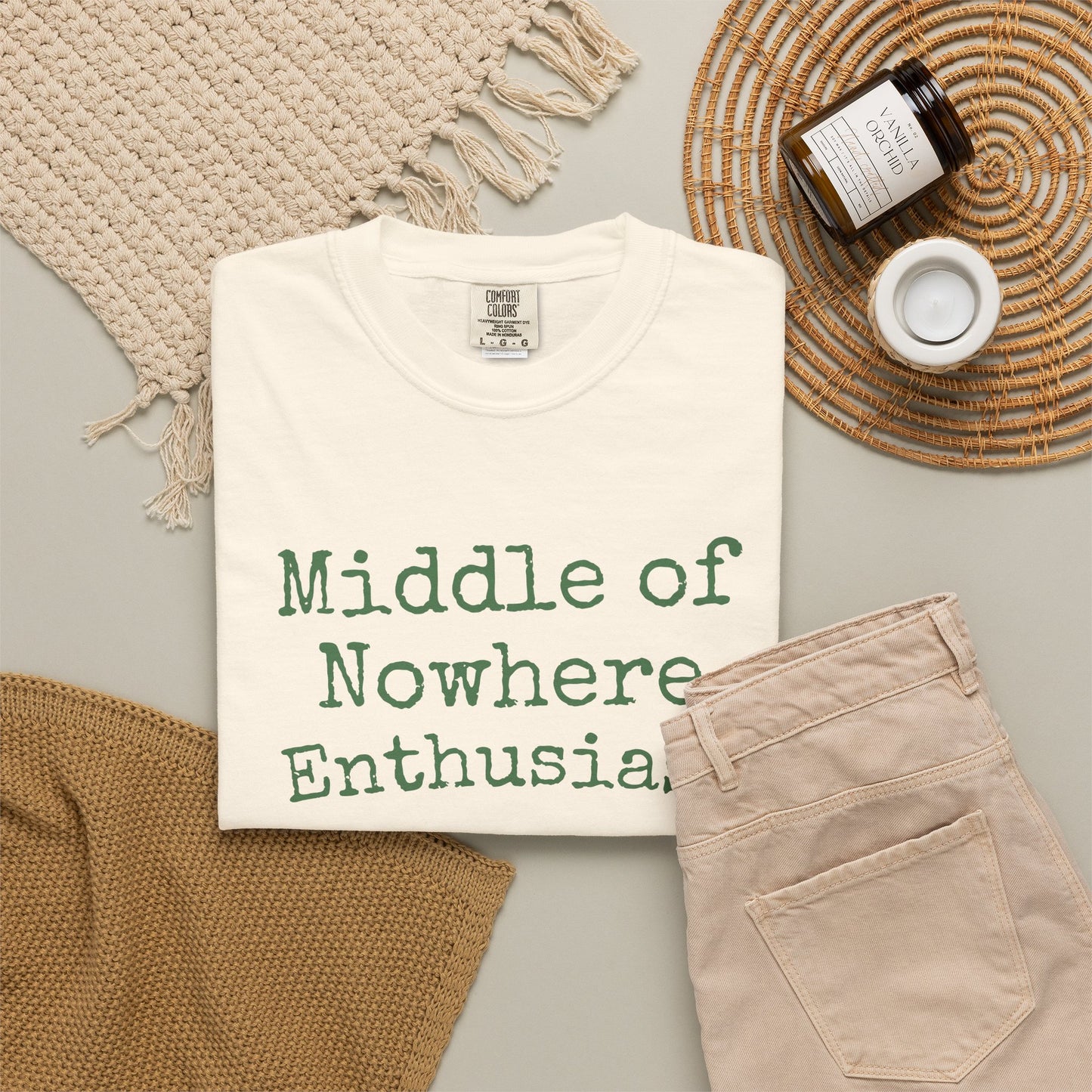 Middle of Nowhere Enthusiast T-Shirt — Nature Lover Graphic Tee