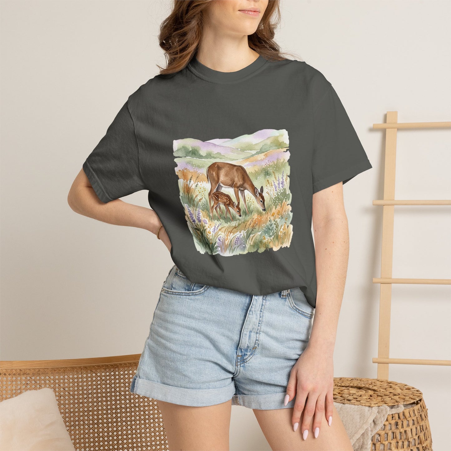 Deer Meadow Vintage-Style T-Shirt