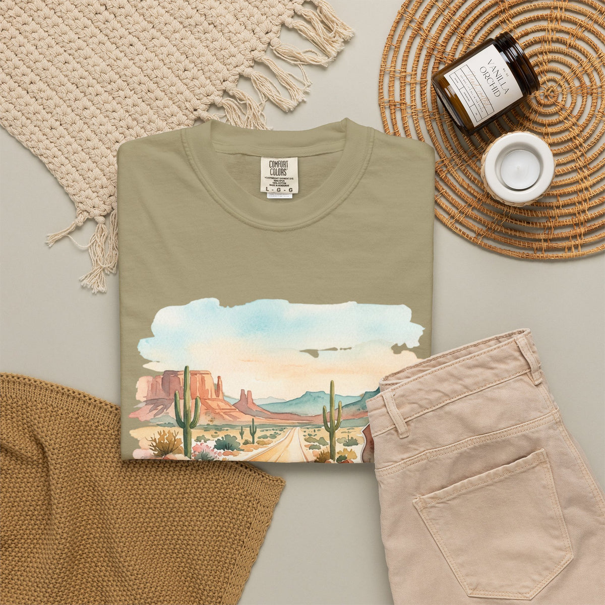 Scenic Highways Please! T-Shirt — Floral Travel Roadtrip Tee or