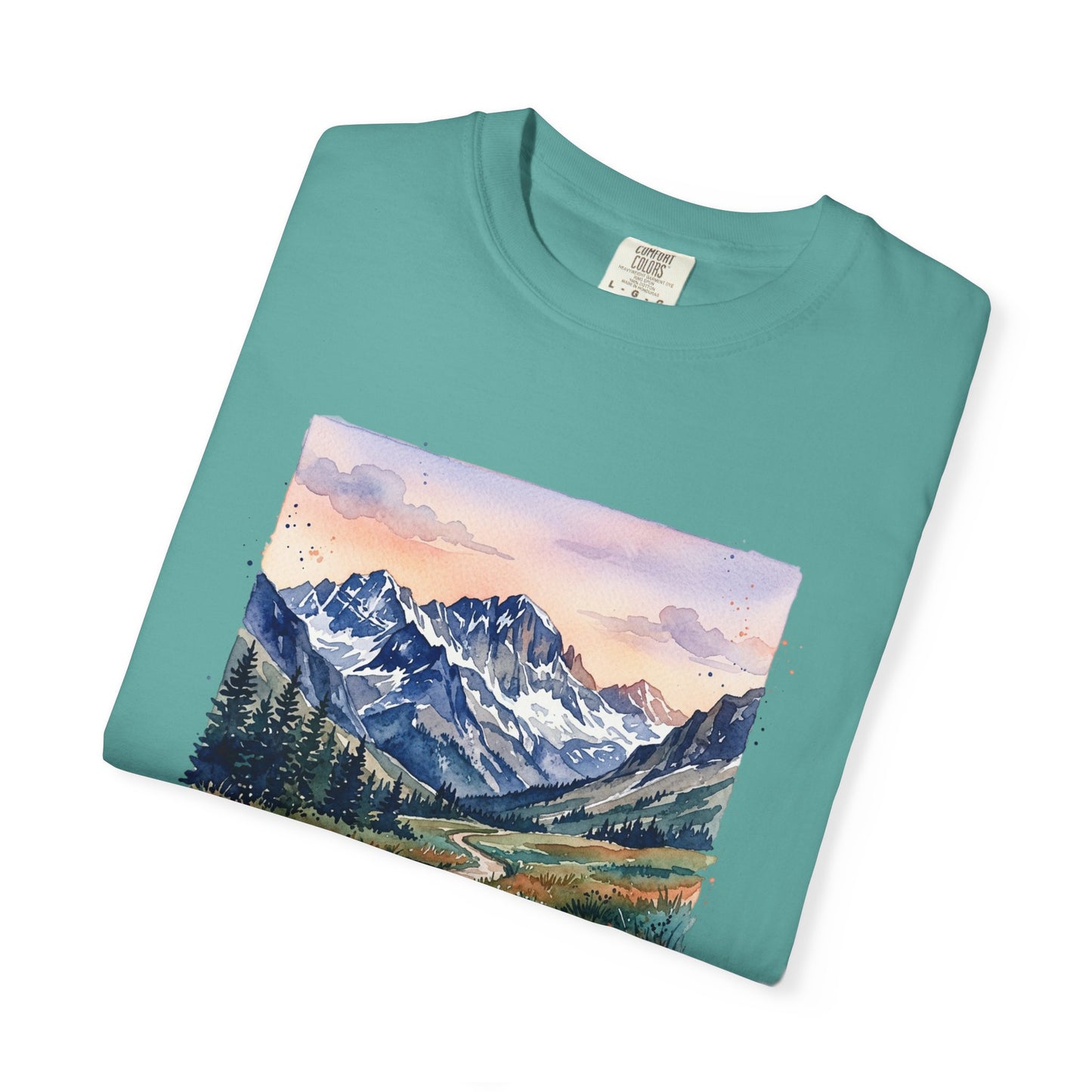 Rocky Mountains Watercolor T-Shirt