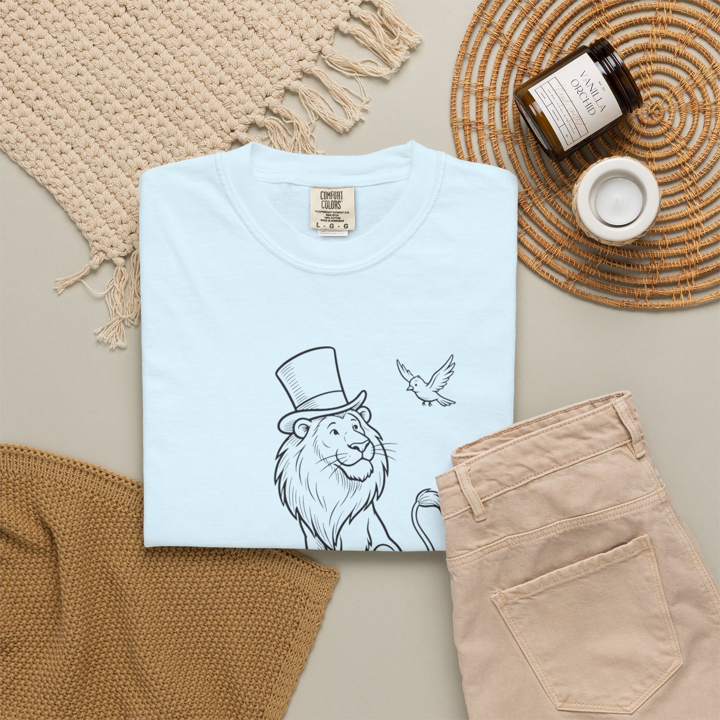 Dandy Lion T-Shirt — Vintage Top Hat Lion Graphic Tee