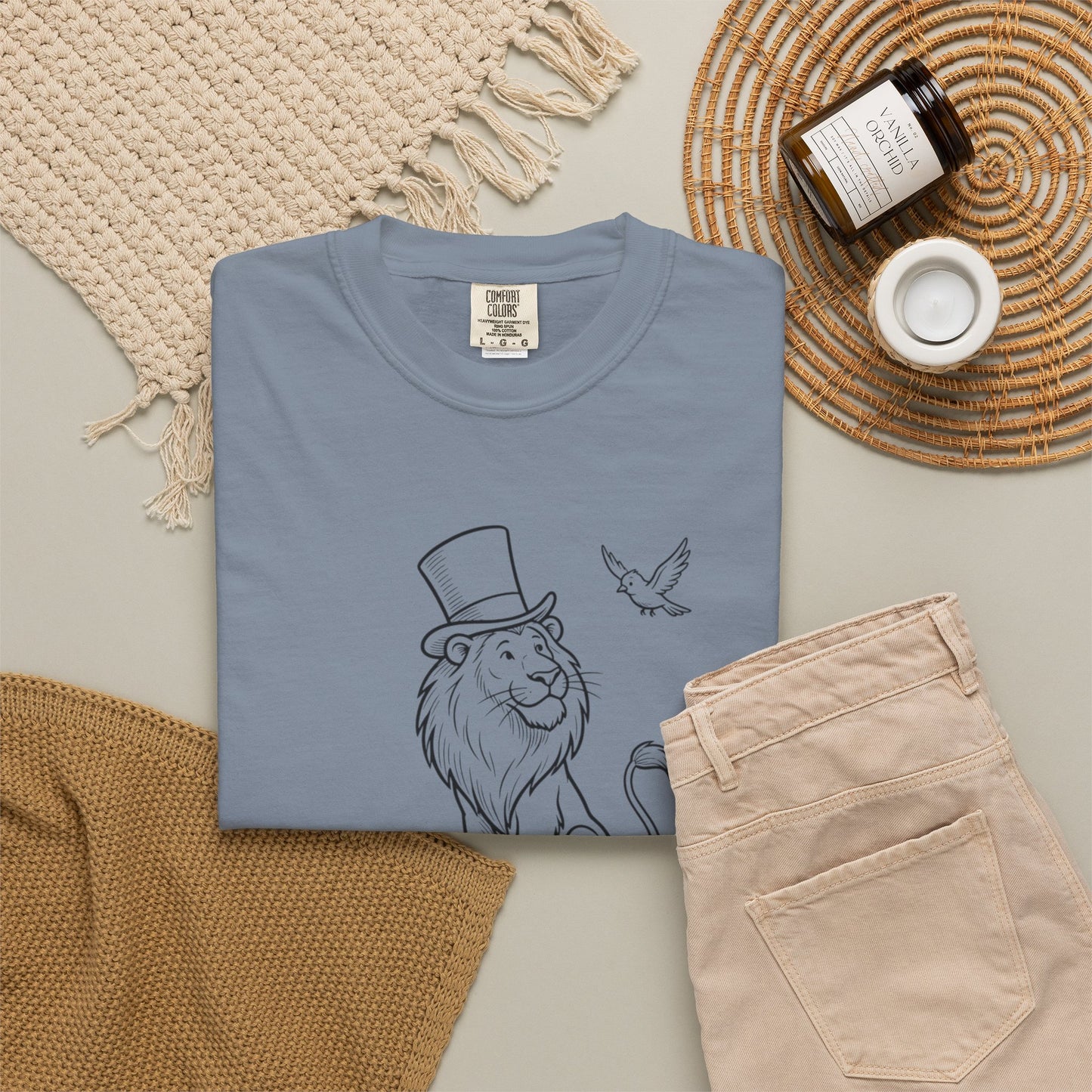 Dandy Lion T-Shirt — Vintage Top Hat Lion Graphic Tee