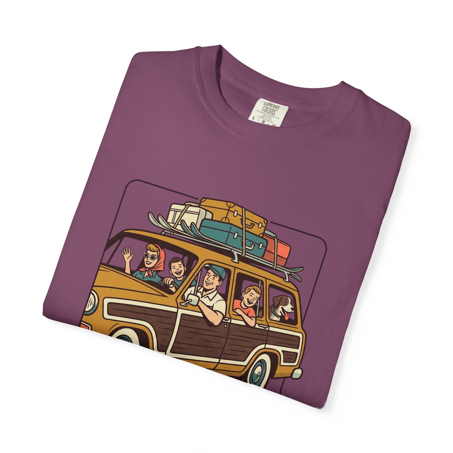 Vacation! Vintage Woodie Road Trip T-Shirt