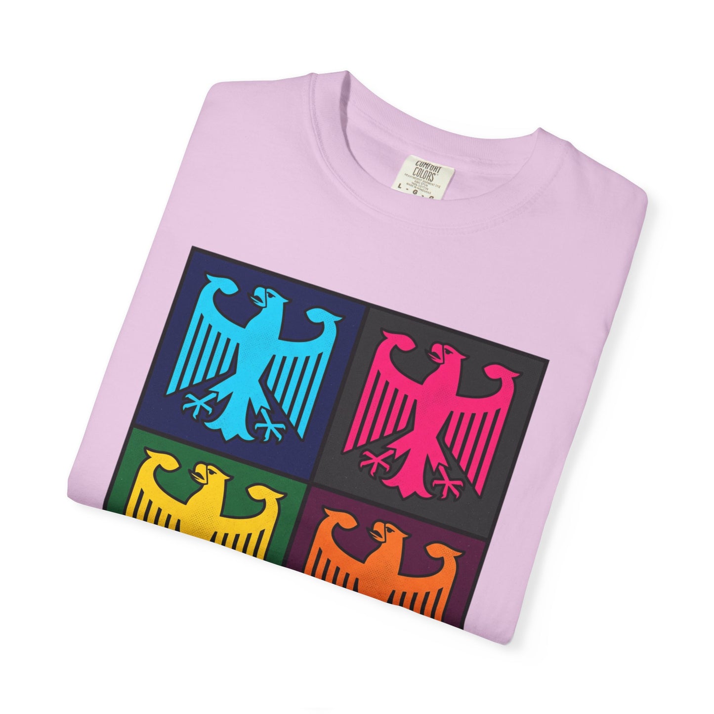 Pop Art Eagle T-Shirt — Colorful Quad Eagle Tee