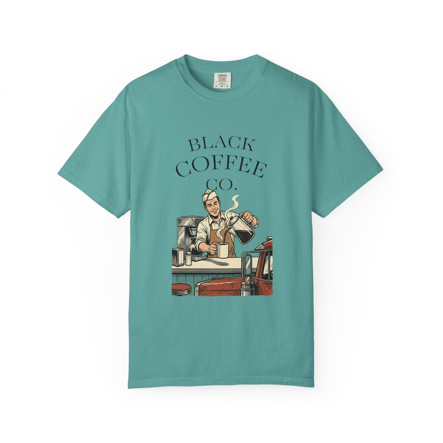 Black Coffee Co. T-Shirt — Vintage Barista Cafe Graphic Tee