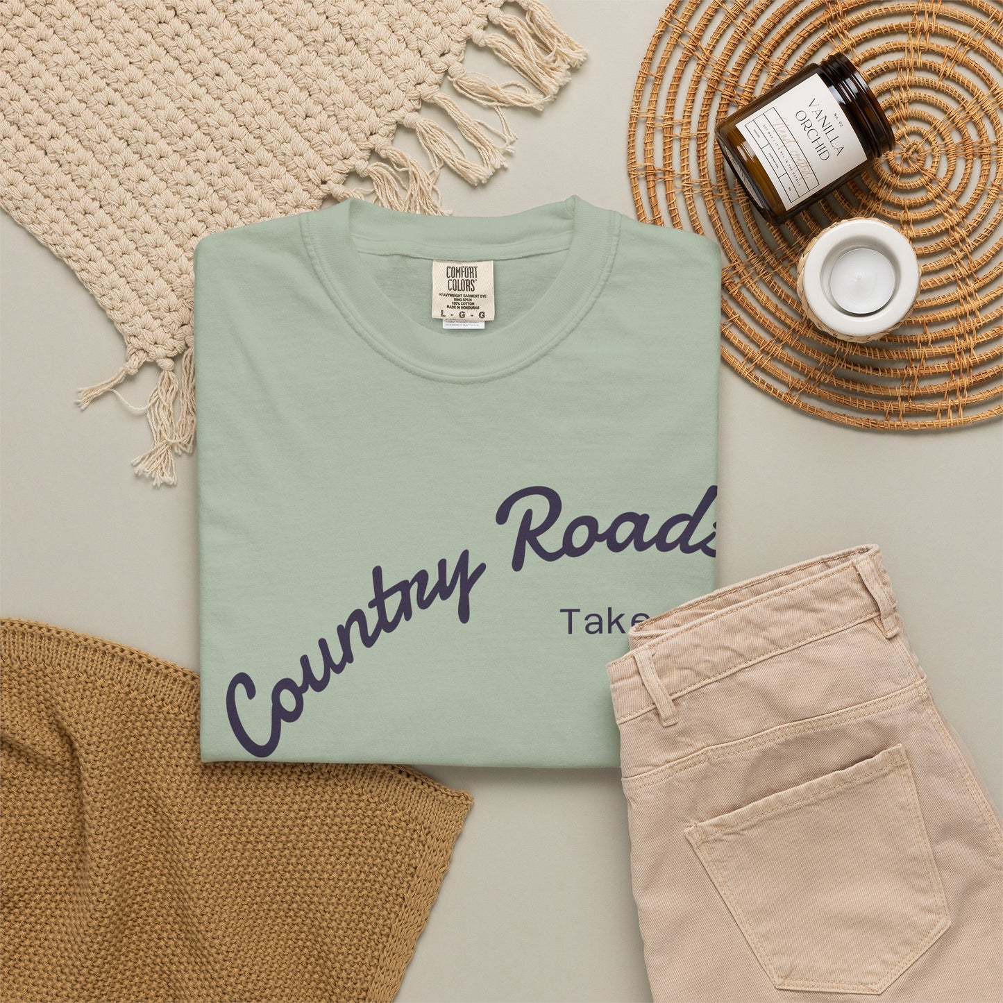 Country Roads T‑Shirt – "Country Roads Take Me Home" Vintage Graphic Tee