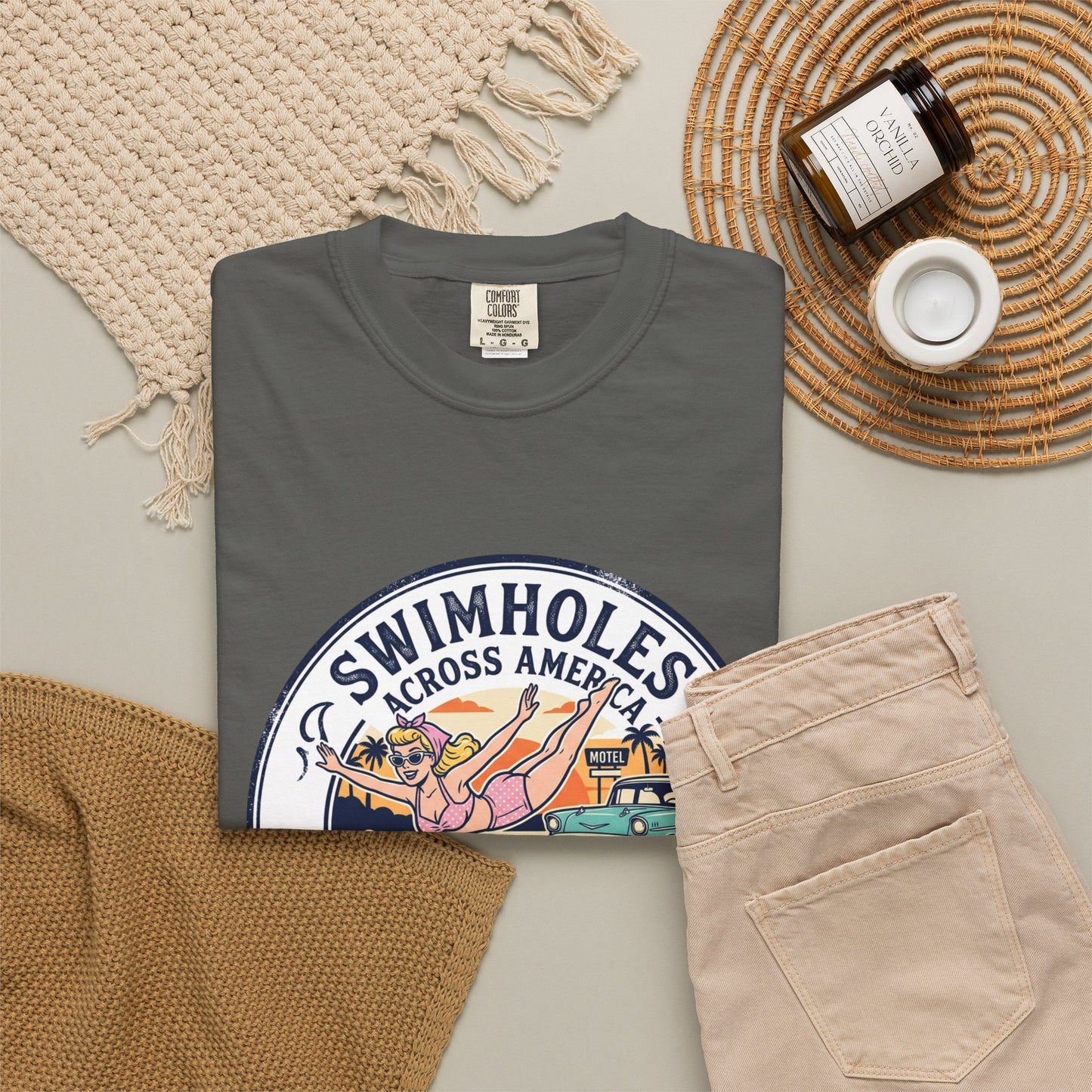 Swimholes Across America T-Shirt — Vintage Road Trip Swim Tee