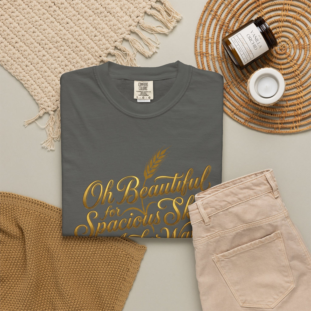Oh Beautiful For Spacious Skies T-Shirt — Vintage Patriotic Americana Tee