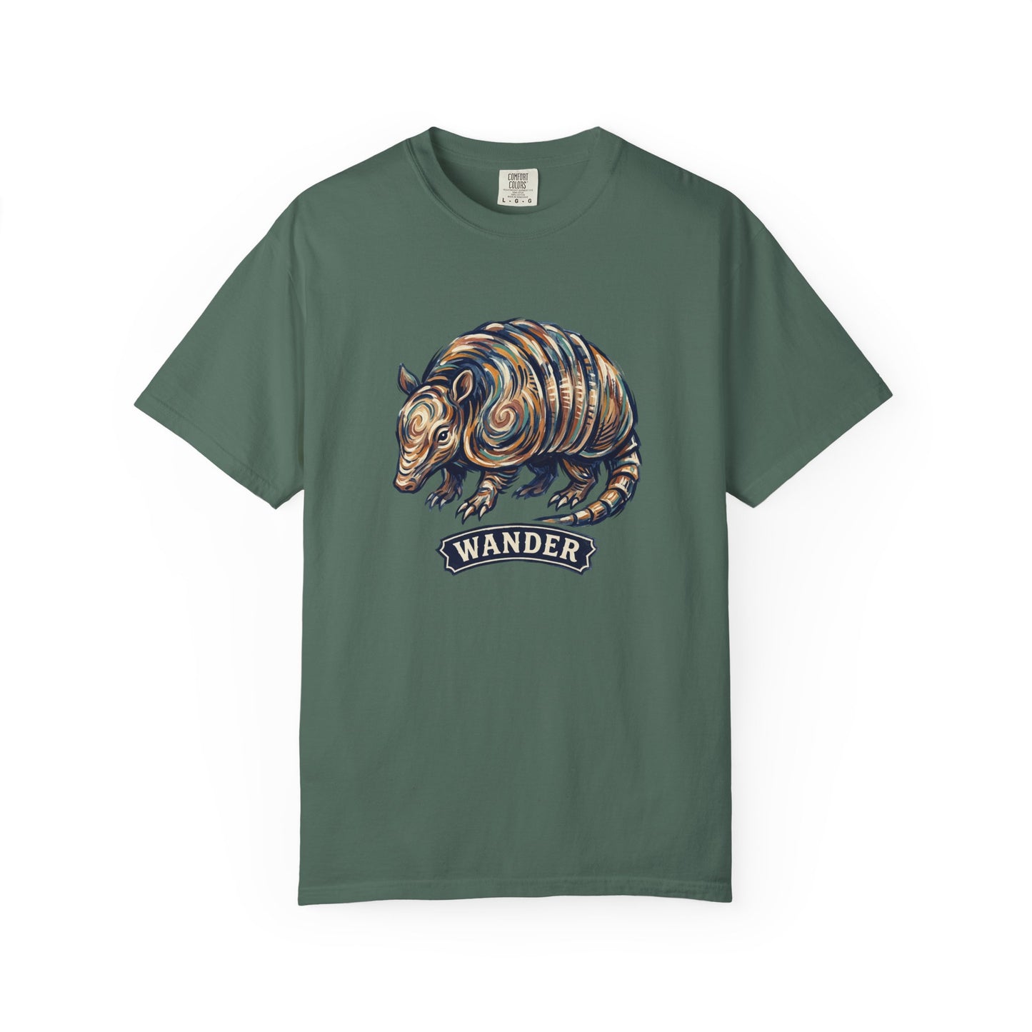 Wander Armadillo T-Shirt — Vintage Animal Graphic Tee for Nature Lovers