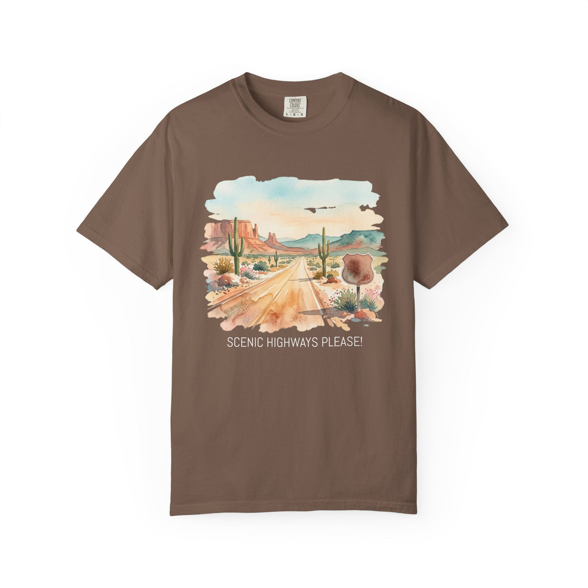 Scenic Highways Please! T-Shirt — Floral Travel Roadtrip Tee or