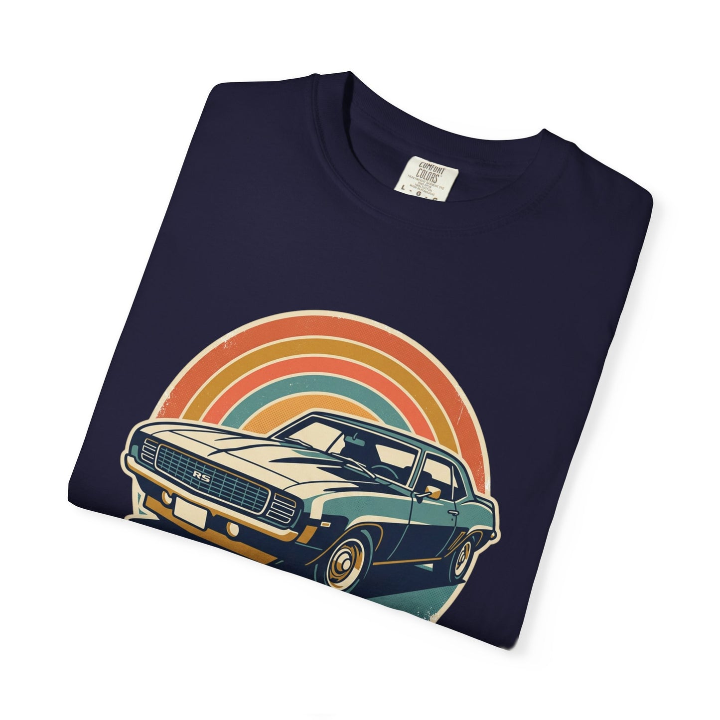 '69 Camaro Retro Muscle Car T-Shirt — Vintage Sunset Classic Car Tee