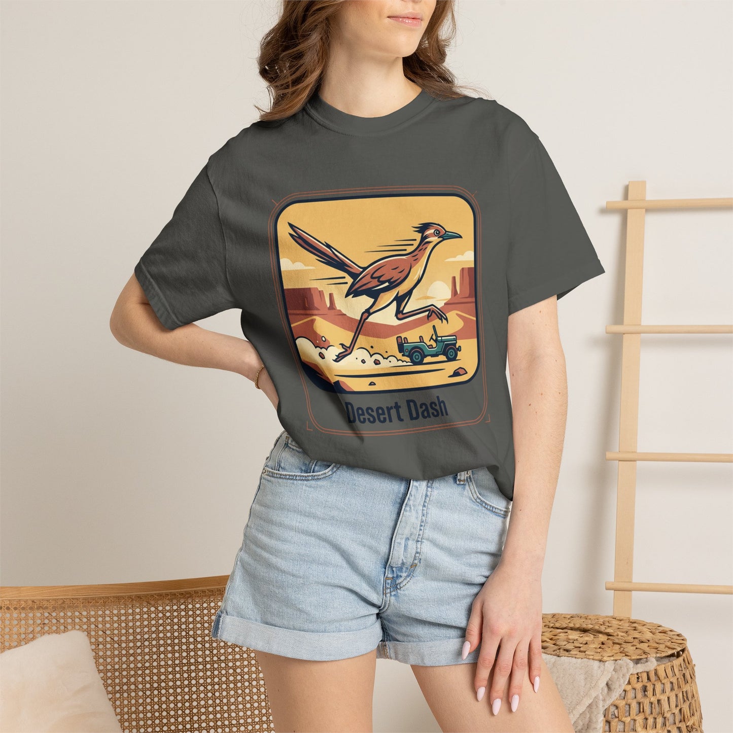 Desert Dash T-Shirt — Roadrunner Retro Graphic Tee