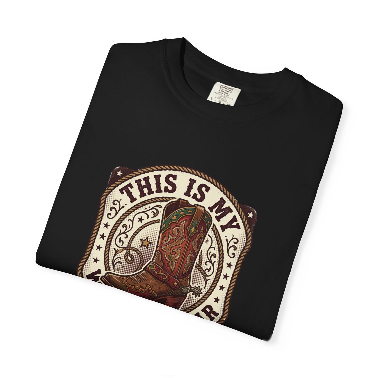 Western Boots Graphic T-Shirt — "This Is My Western Wear" Cowboy Tee