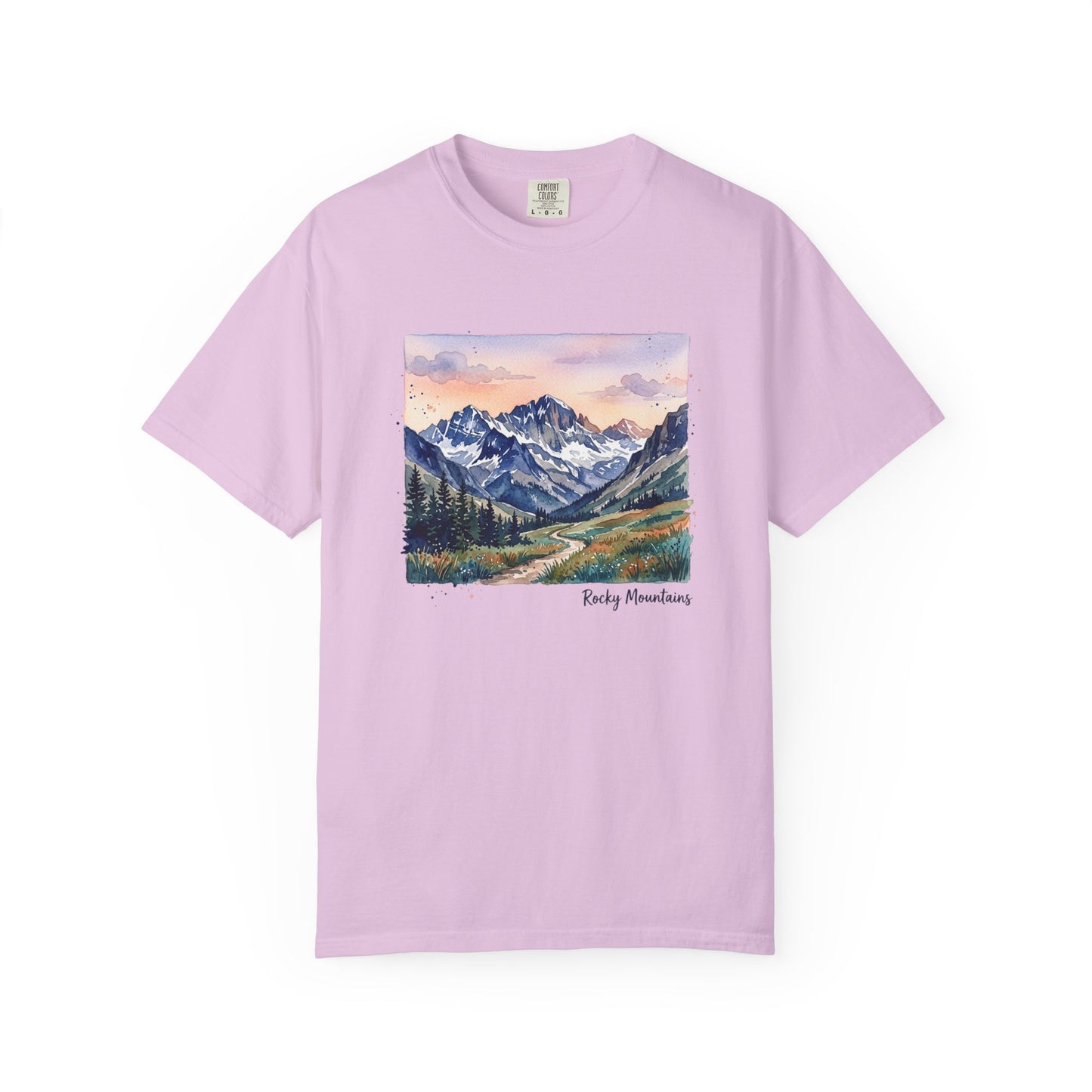 Rocky Mountains Watercolor T-Shirt