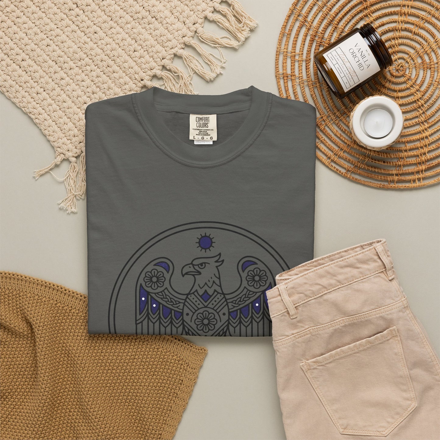 Eagle Mandala T-Shirt — Vintage Sacred Geometry Graphic Tee