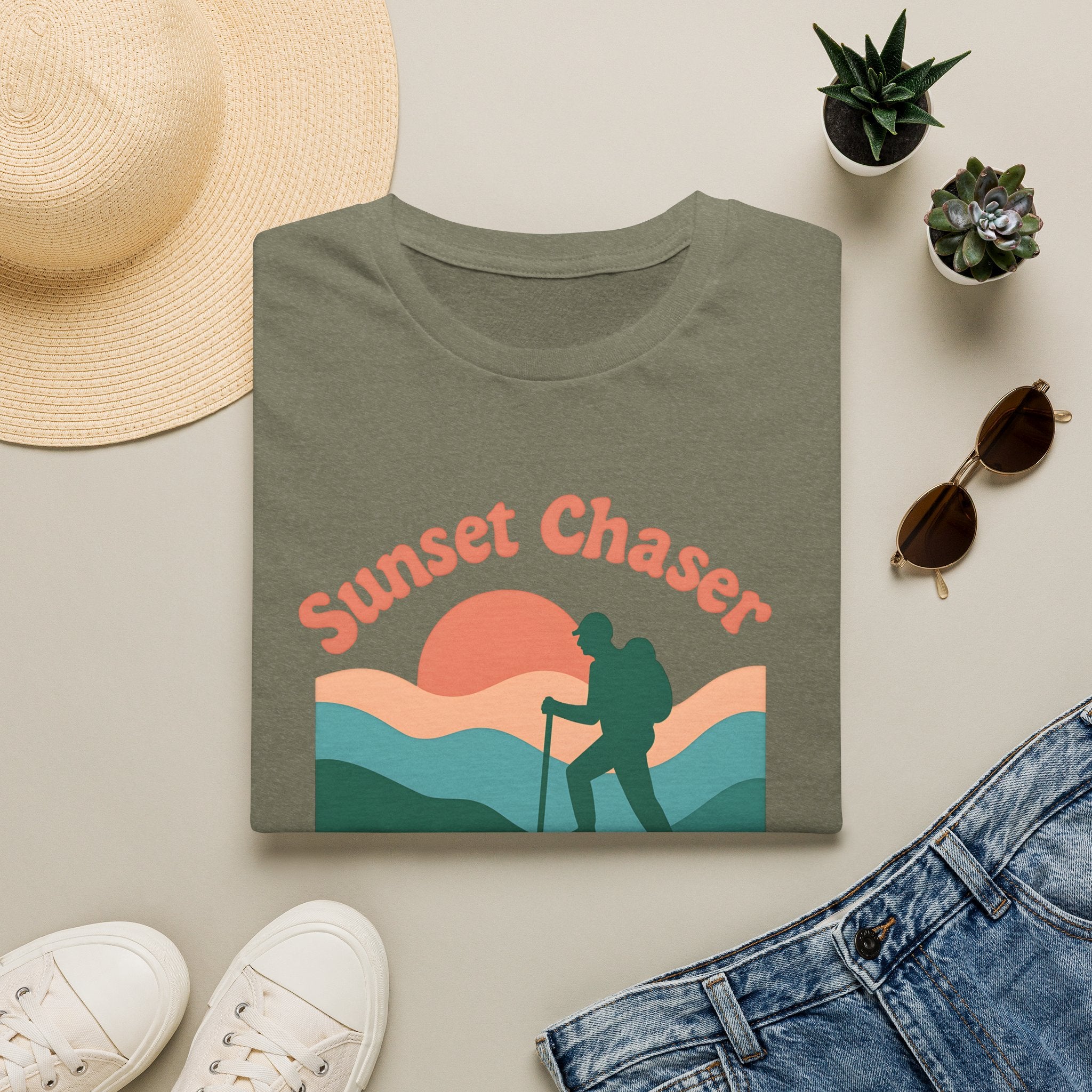 Hiker on Sunset Trail T-Shirt
