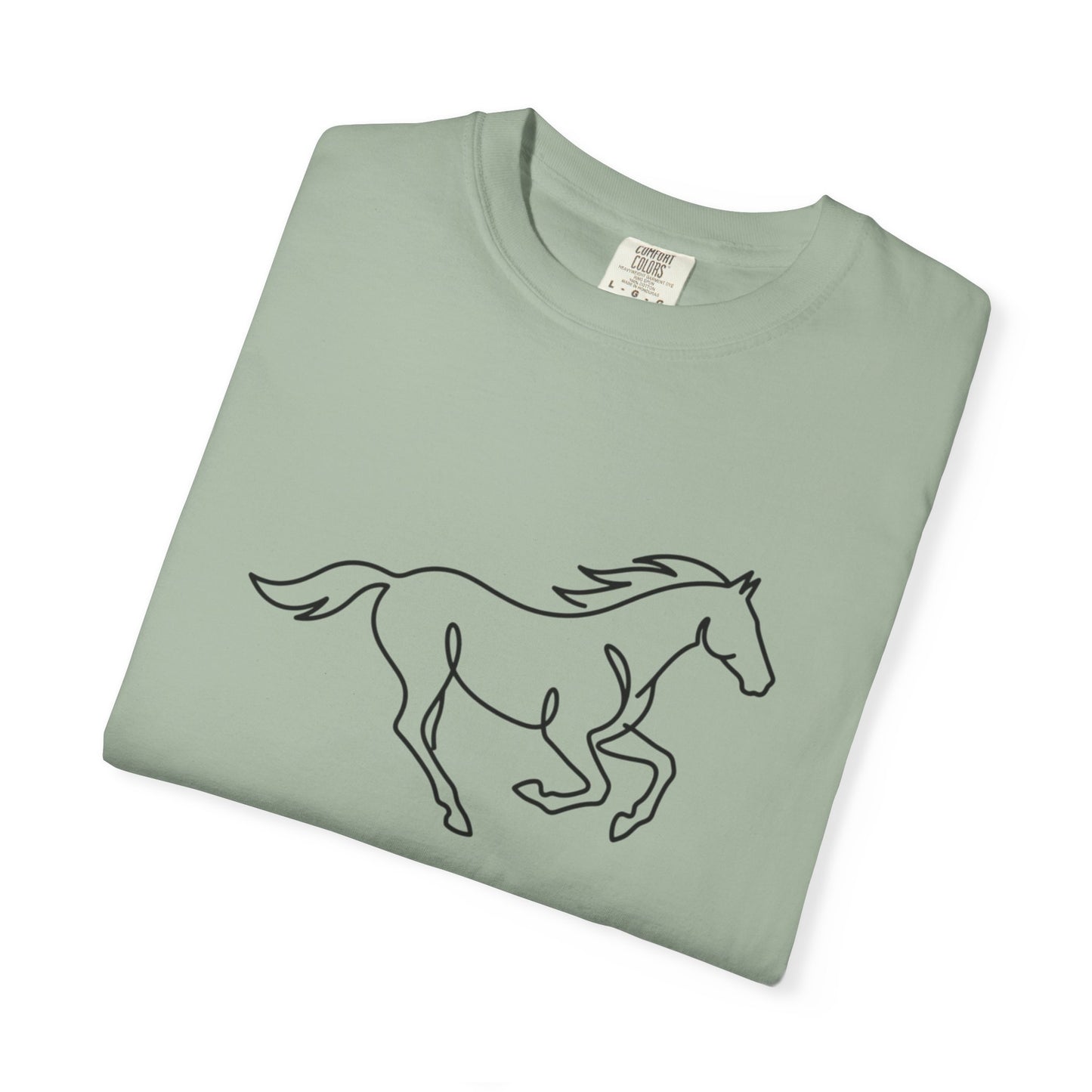 Running Horse Outline T-Shirt